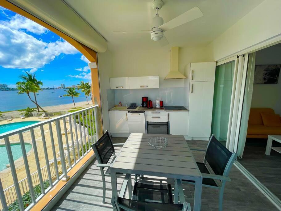 Superbe Studio Lumineux, Vue Sur Piscine Et Mer Baie Nettle Exterior foto